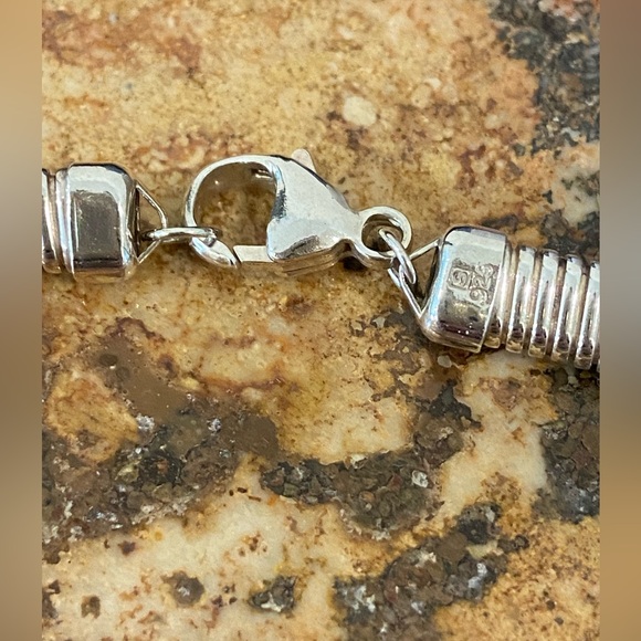 Sterling Silver 925 Omega Necklace 16 inches 🩶 - Picture 4 of 10